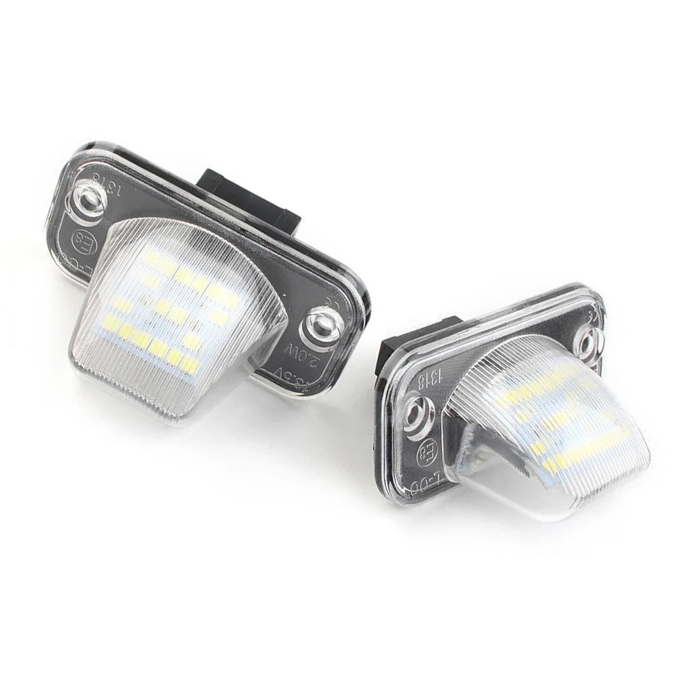 2Pcs License Plate Lamp LED License Plate Light Canbus No Error 12V For T4 Transporter Syncro CAMPMOB Touran For Passat B5 B6