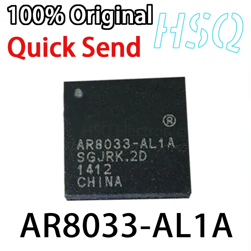 1PCS New AR8033-AL1A AR8033 Package QFN48 Original Ethernet Transceiver Control New IC Chip