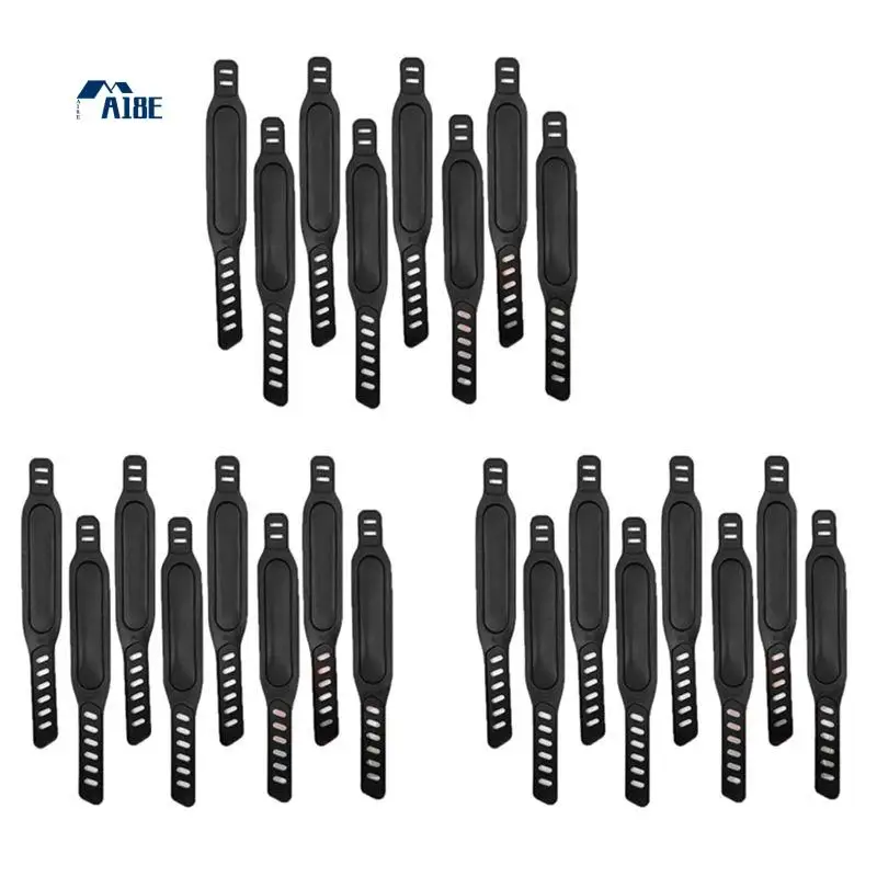 

Ремни для педалей велотренажера A18E-24PCS, регулируемые ремни для педалей, ремни для ножных педалей для велотренажеров, для дома или спортзала