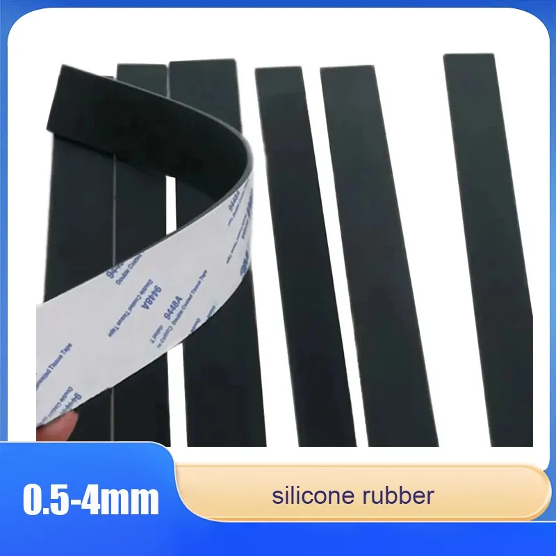 

1-4Pcs Black/white Adhesive Silicone Plate Anti-slip Silicone Pad Film Furniture Pad Cushion Anti-collision Rubber Pad