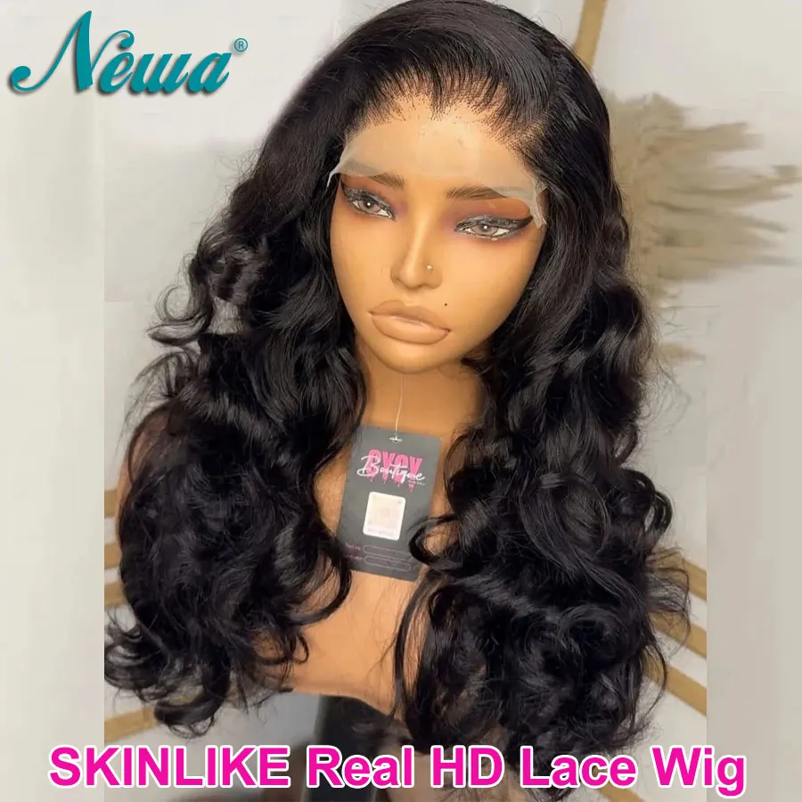 

Новый парик Newa 250% Loose Deep Wave, 13X6 HD Lace, с полной фронтальной частью, из натуральных человеческих волос, 32 дюйма, с эффектом кожи, предварительно выщипанный, бразильские волосы, для женщин