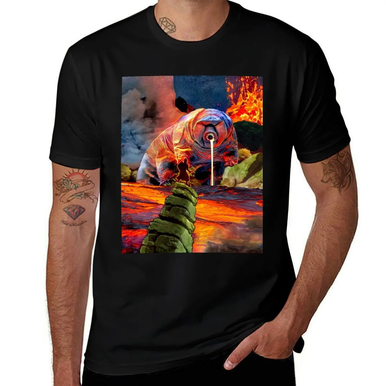 The Volcano Takes Notice T-Shirt Anti-Fade Casual Tee Shirt T-Shirt
