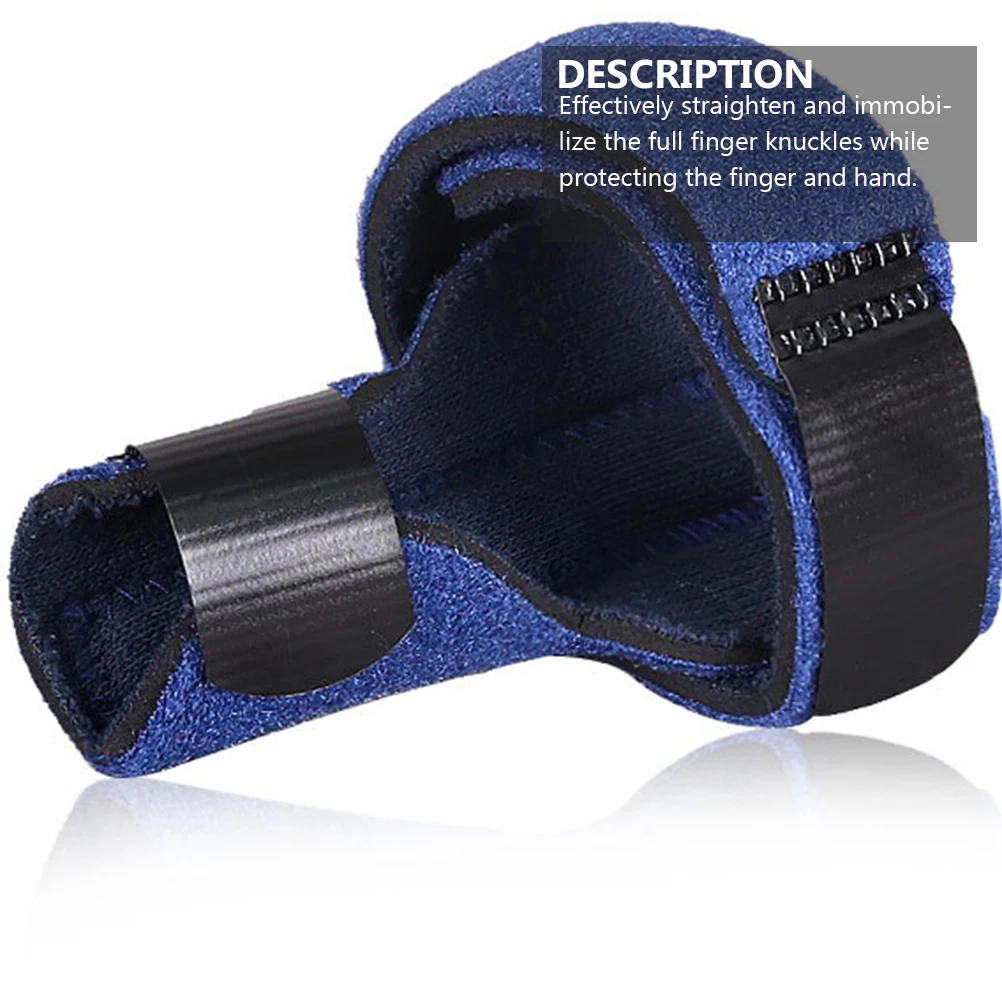 

Metal Finger Splint Support Protective Cover Broken Arthritis Fingers Thumb Fixed Splint Breathable Practical Buckle OK