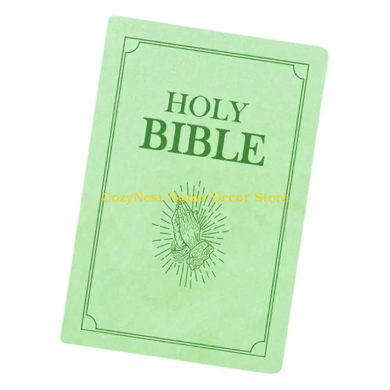 92MF Scripture Book Pillow Faith Base Toy Stress Relief Religious Home Decors