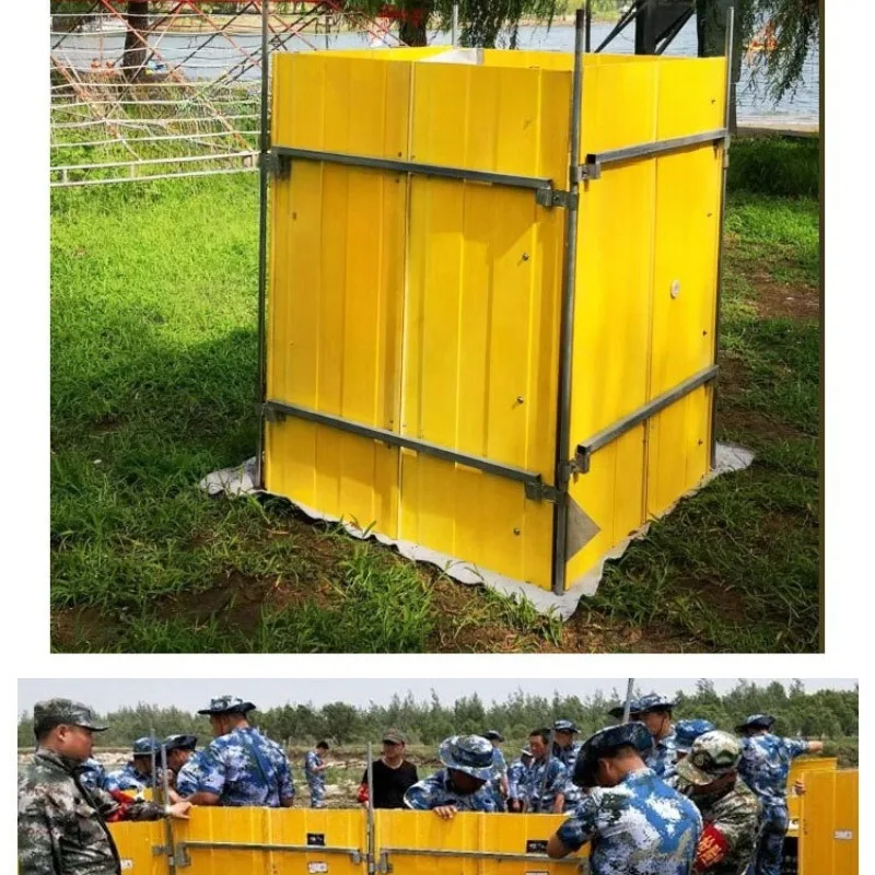 Prefabricated flood control and water retaining fiberglass plugging materials, waterproof protection and leak-proof