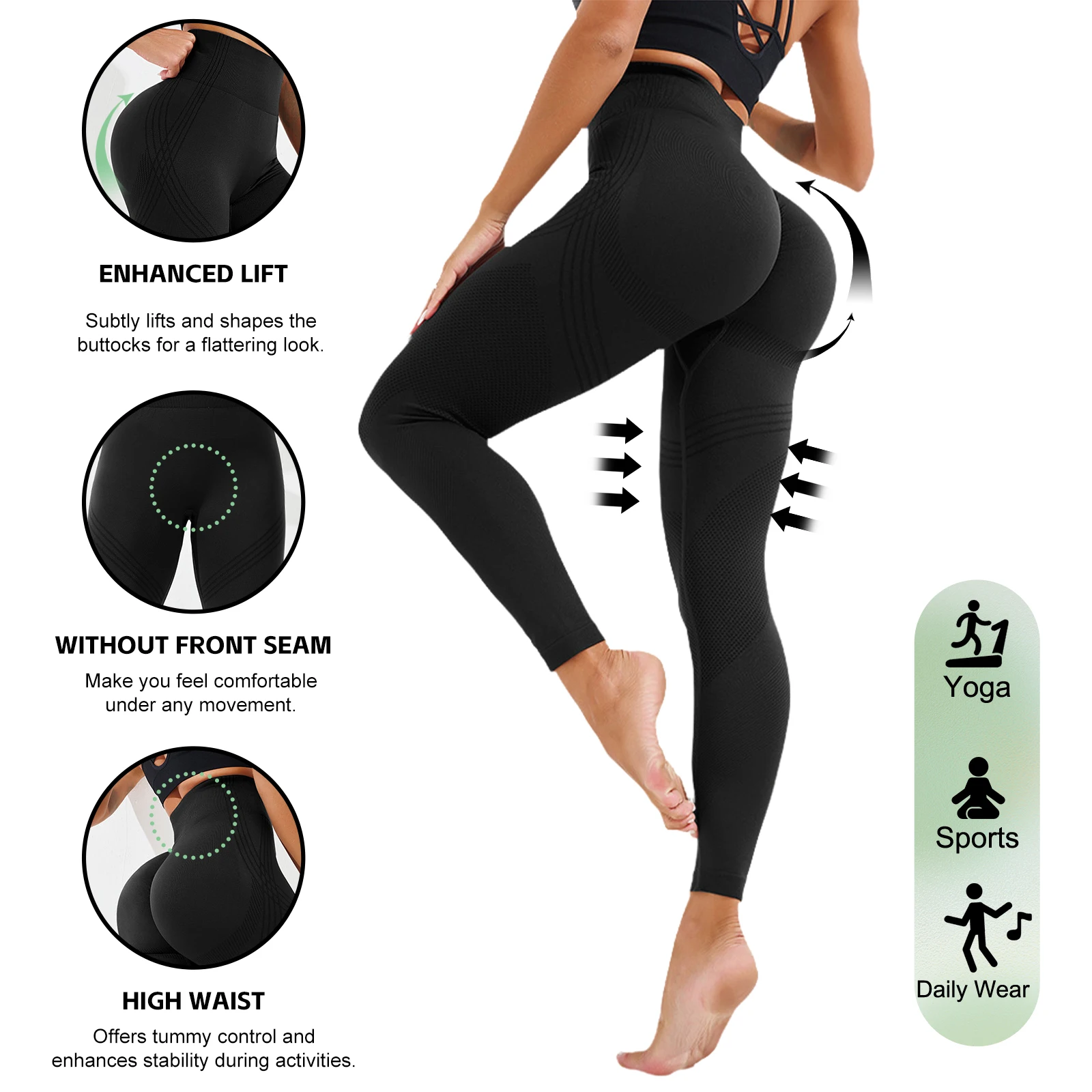 Yoga Leggings Women Fitness Leggings Running Cycling Pants Breathable Sports Leggings High Waist Summer Workout Gym Clothing