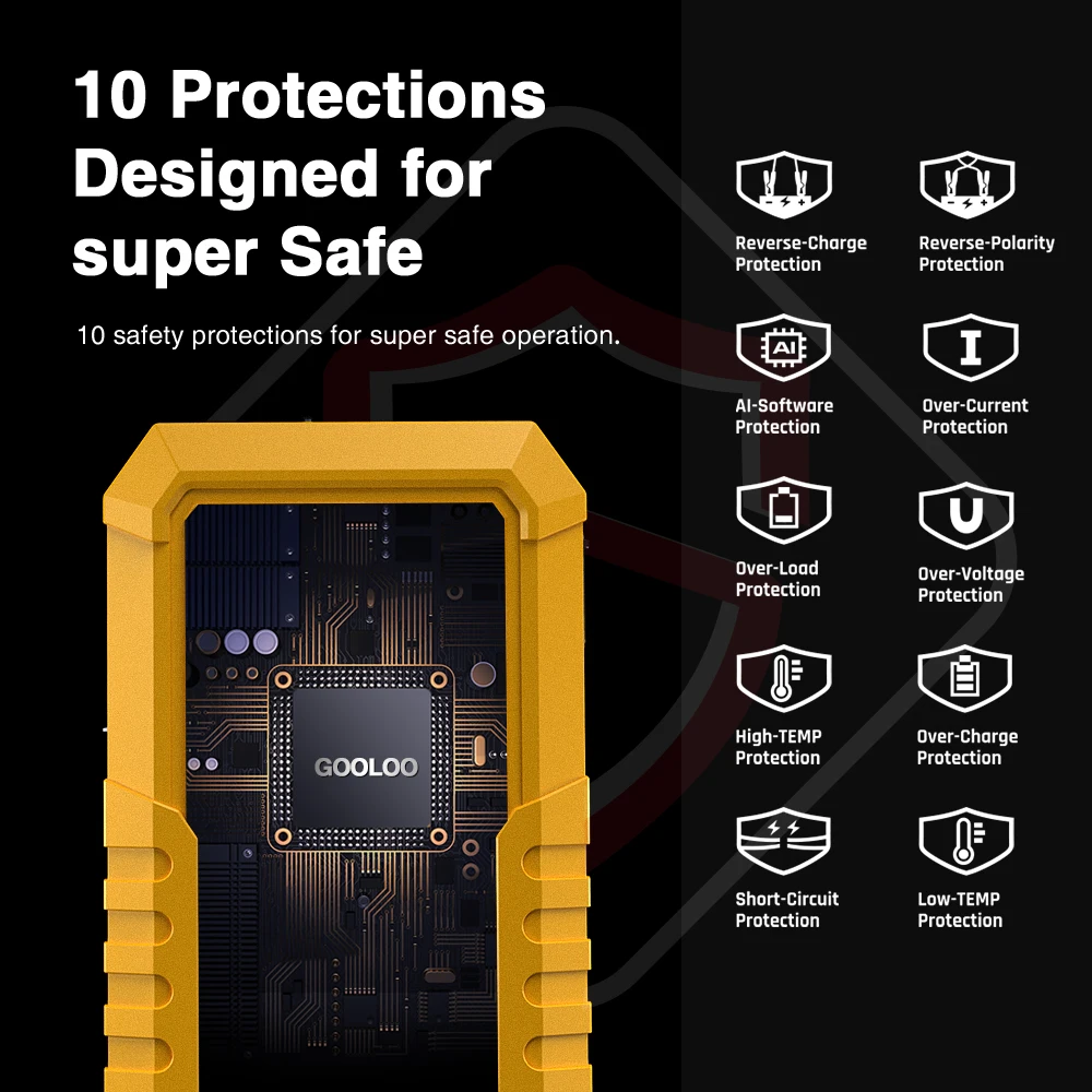 GOOLOO 4000A Start Power Bank 26800mAh Jump Starter Car Booster batteria esterna 12V dispositivo di avviamento per Powerbank Diesel a benzina