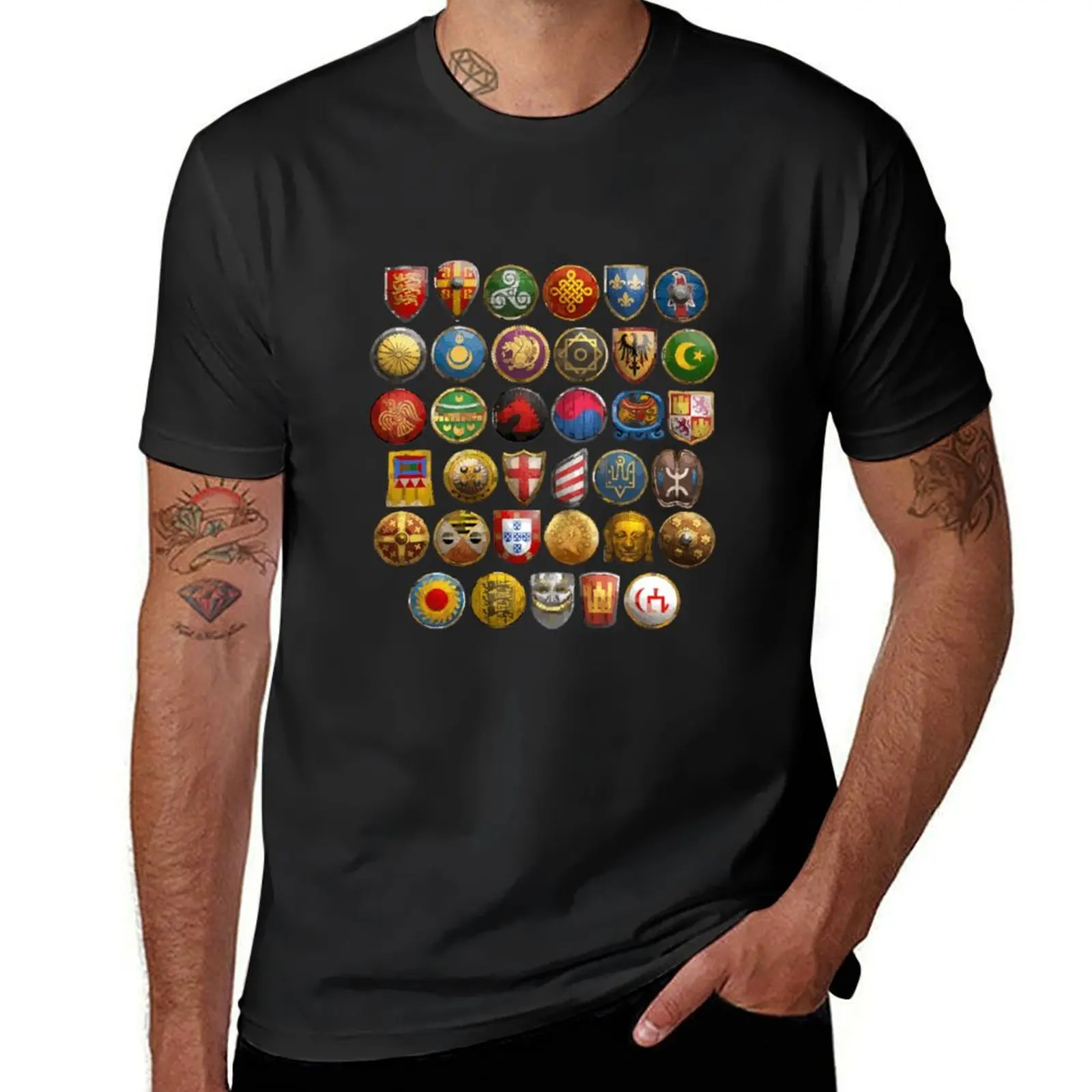 

AOE II All Civilizations Simplified T-Shirt tops summer tops tees fitted t shirts for men