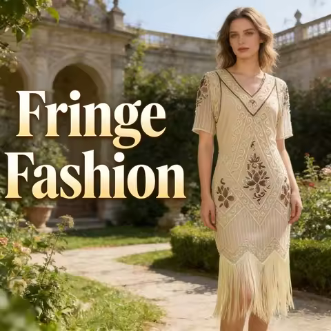 1920s Vintage Fringe Party Dress Women Evening Gown Retro Glamorous Beaded