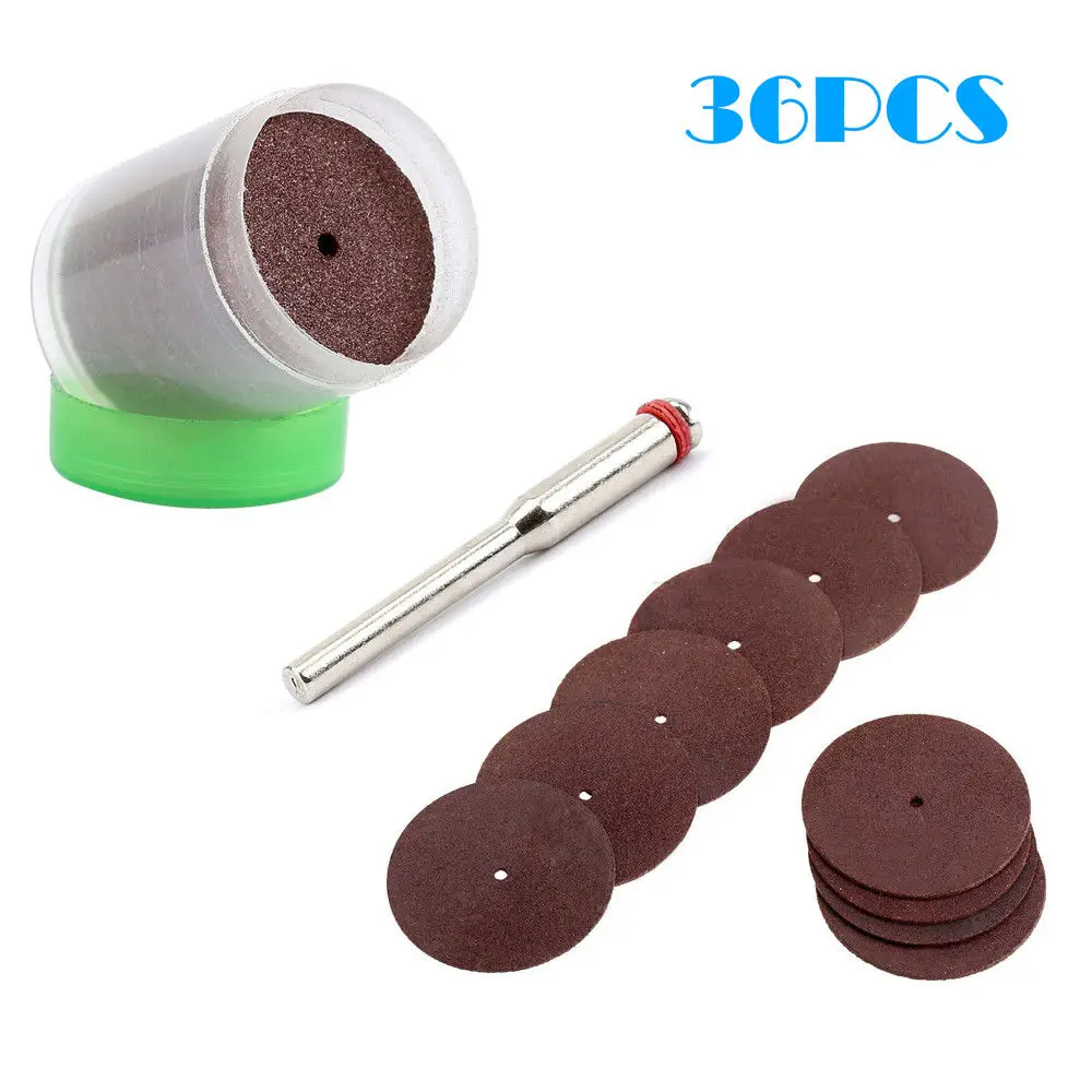 35* 22mm Resin Cutting Discs with 3.1mm Mandrel 28000RPM Reinforced Cut Off Grinding Wheels Rotary Blade Disc Tool Metal Cutter