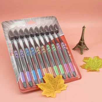 대나무 숯 나노 브러시, 부드러운 강모, 성인용 칫솔, 10 개, 2022 신제품