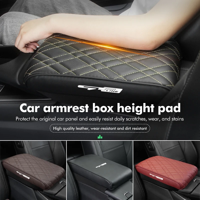 Universal Car Armrest Box Memory Pad Foam Height Cushion For KIA gt gtline Xline ceed Forte RIO STINGER Seltos K3 K4