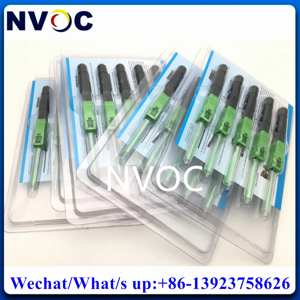 Imagem -02 - Ftth Scupc Fusion Splice-on tipo Montagem de Campo Fibra Óptica Conector Rápido 100 Pcs