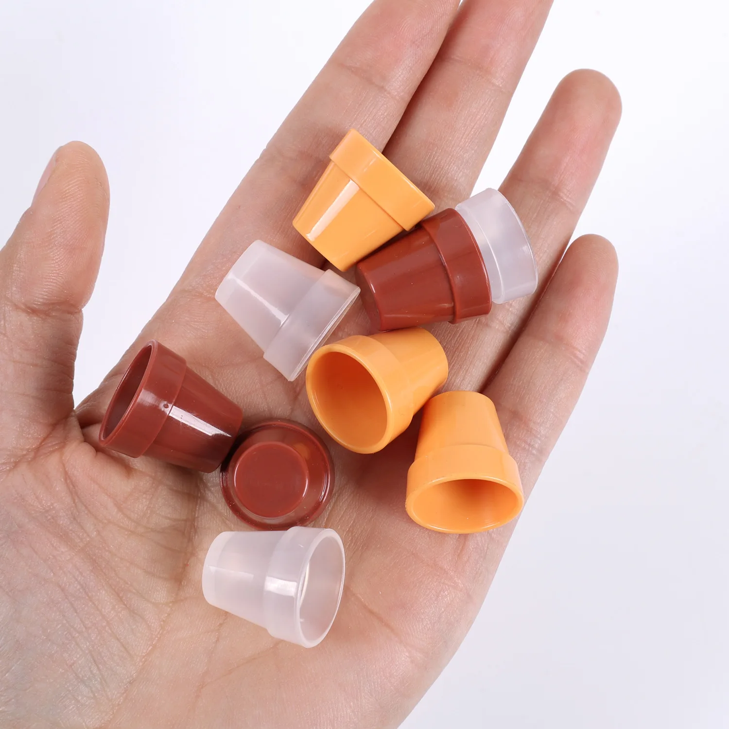 5pcs Dollhouse Mini Terracotta Clay Pot Empty Flower Pot Planter Model Plastic Cup Miniature DIY