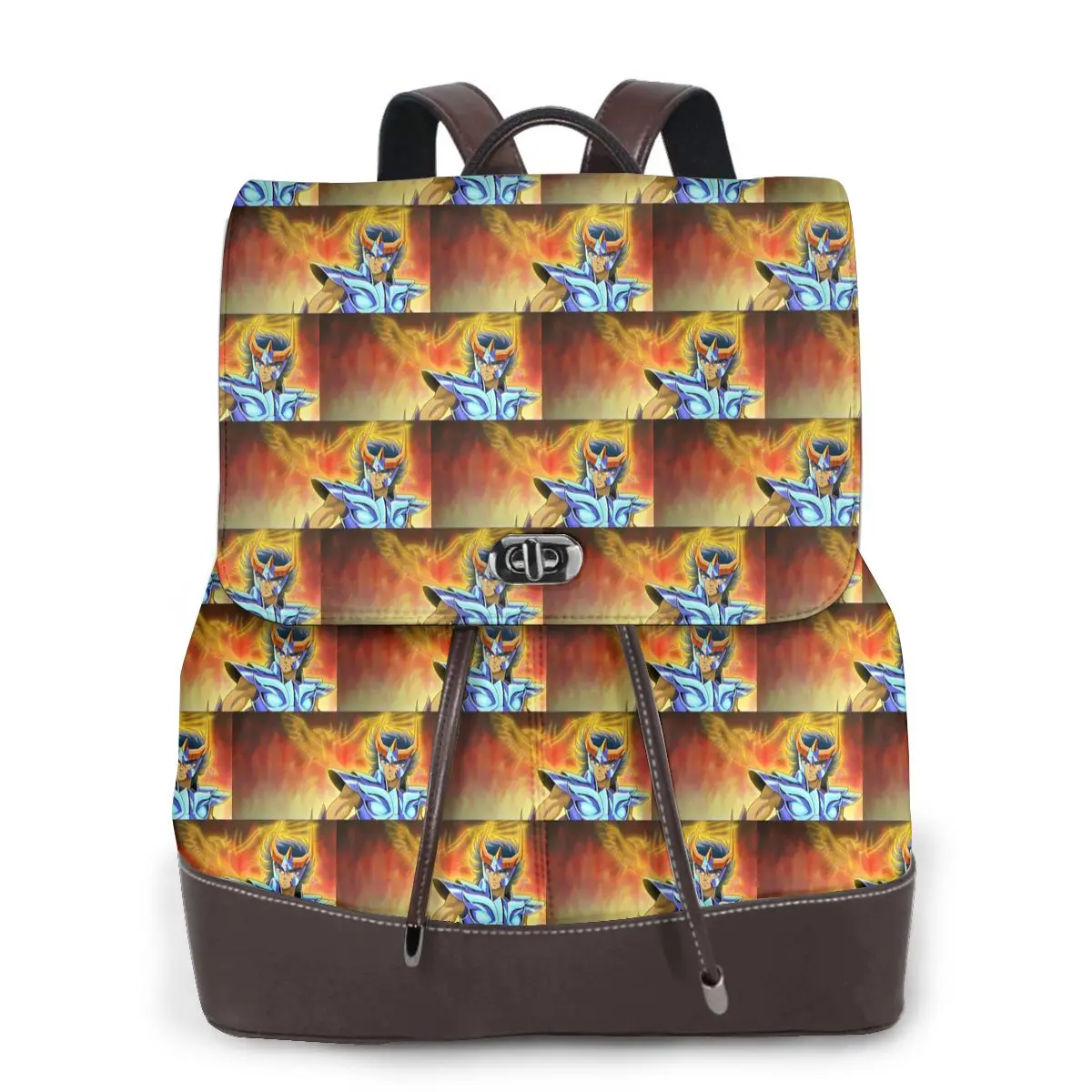 Saint Seiya Knights Of The Zodiac Ikki Phoenix Bookbag School Student Bags Hiking Travel Daypack for Women Derma Backpack