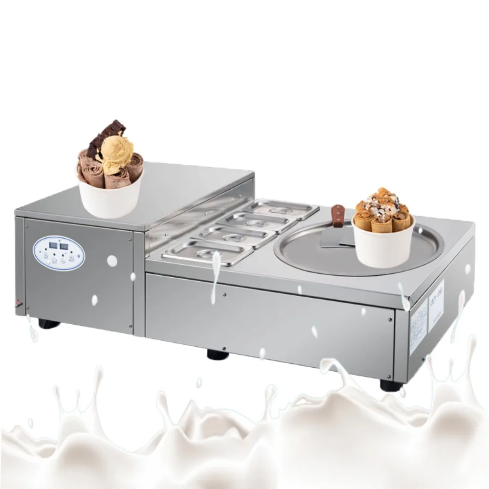 

Table Top Fired Ice Cream Roll Machine/thailand Rolled Fried Ice Cream Machine