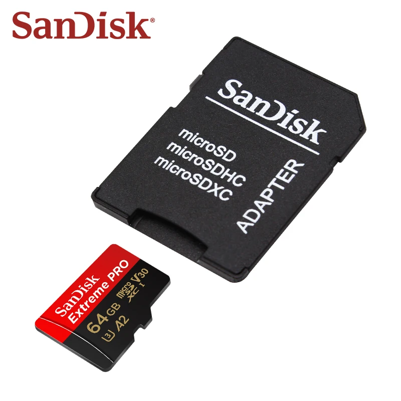 Imagem -04 - Cartão Sandisk Extreme Pro Microsdxc Uhs-i com Adaptador Cartão de Memória Velocidade de Leitura de até 200 mb s V30 a2 4k Ultra hd e Vídeo Full hd