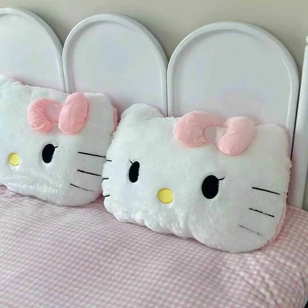 Cuddly Big Size Comfortable Hello Kitty Cuddly Pillow Back Cushion Headrest Comfortable Sofa Bed Throw Pillow  Home Decor Gifts
