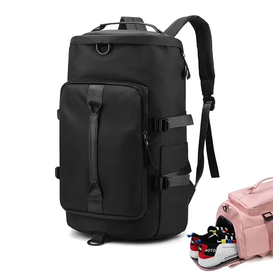 Bolsa de almacenamiento de gran capacidad, bolsa de viaje, bolso de mano, equipaje de lona, mochila impermeable, bolso de hombro Oxford para mujer