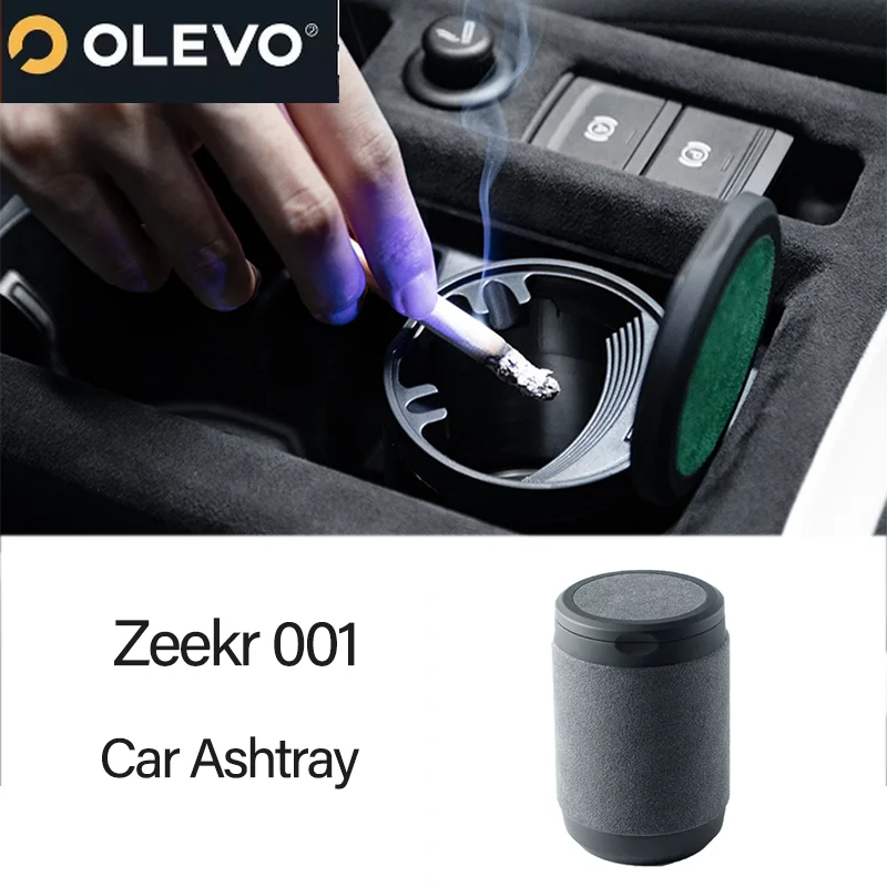 New Zeekr 001 X 2021 2022 2023 Car Ashtray Multi-functional Creative Inside The Car With Ashtray One Button Open Cover With Ligh