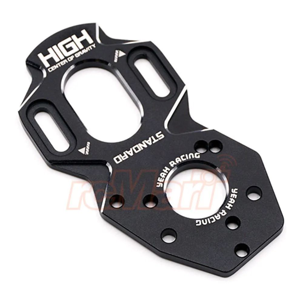 Yeah Racing Aluminum High Center of Gravity Motor Mount Plate For Yokomo YD2 Black #YKYD-006BK