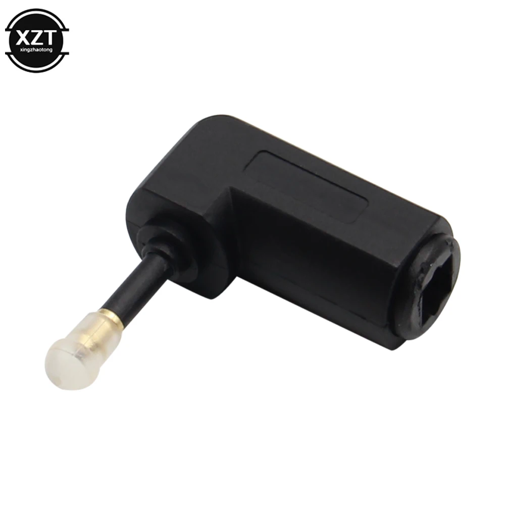 360 Rotates Digital Optical Fiber Audio Adapter Convertor OD 6.0 Audio adapter Square to Square 90 Degree Male to Female