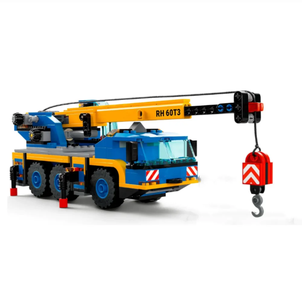 New FIT 60324 340Pcs Mobile Crane Model Moc Bricks Building Blocks Constructor City Car Sets Kids Toys Birthday Gifts for Boys