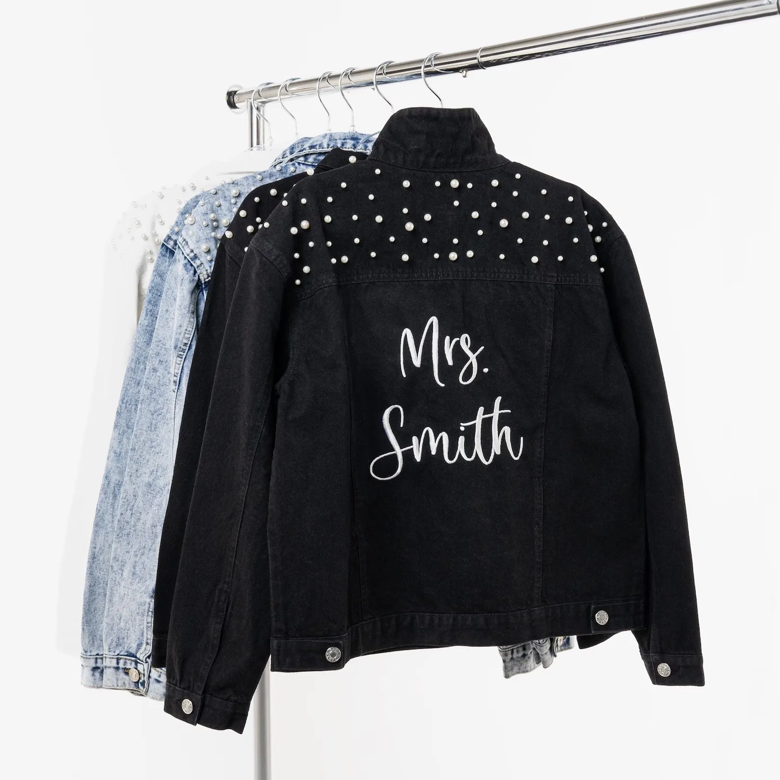 

Personalized Bridal Jean Jacket, Bride Denim Jacket, Mrs Jacket, Future Mrs Custom Jacket, Personalized Jacket