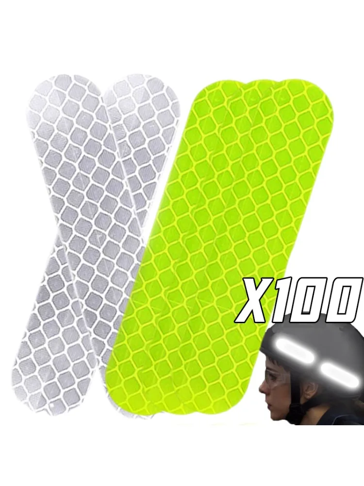 AliExpress Helmet Warning Reflective Stickers Bicycle Motorcycle Car Decal Accessories Night Safety Driving Fluorescent Decor Stickers