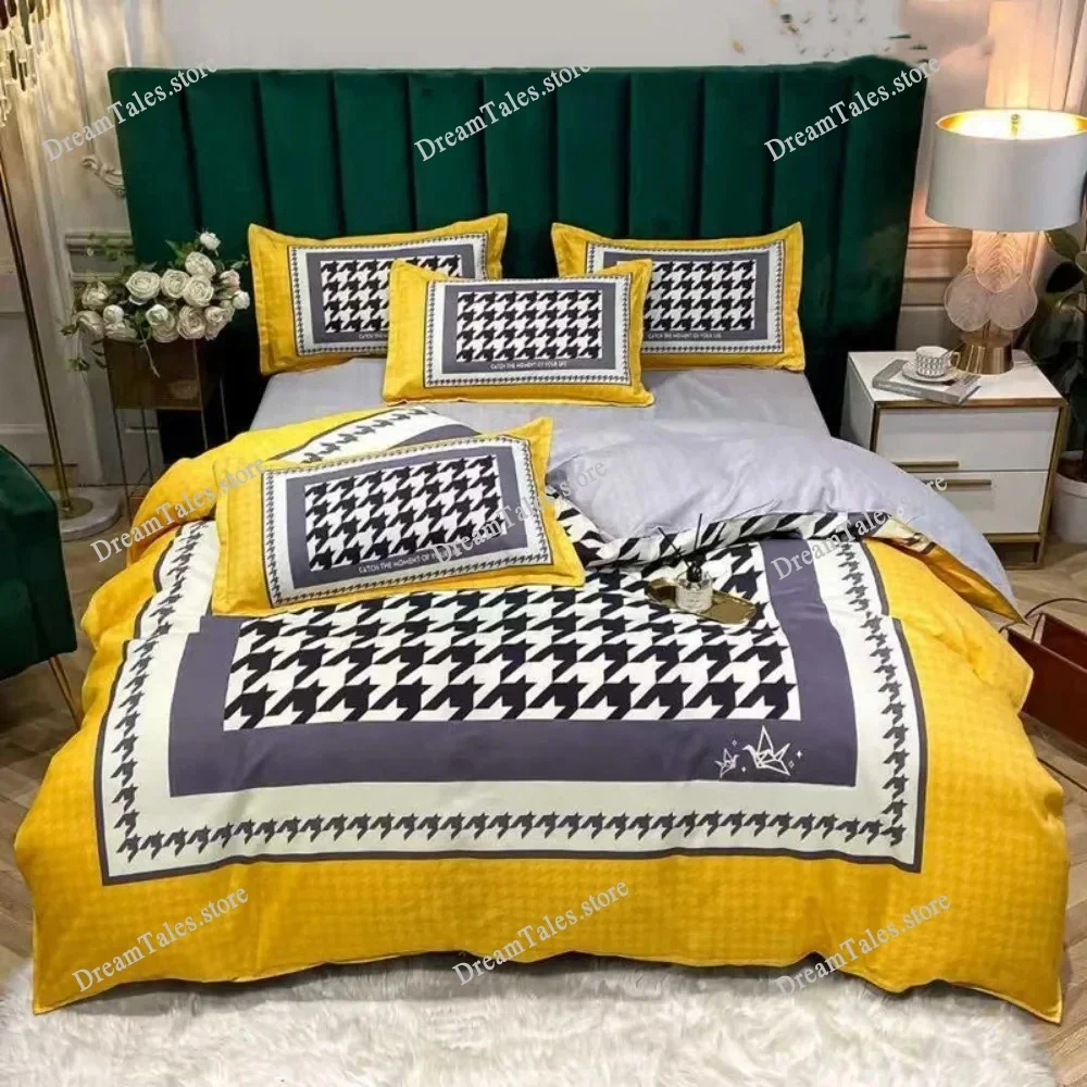 European Retro Style,Microfibre Bedding Sets, Children's Bed Linen with Zip Room Decor Duvet Cover for Teenagers Adult