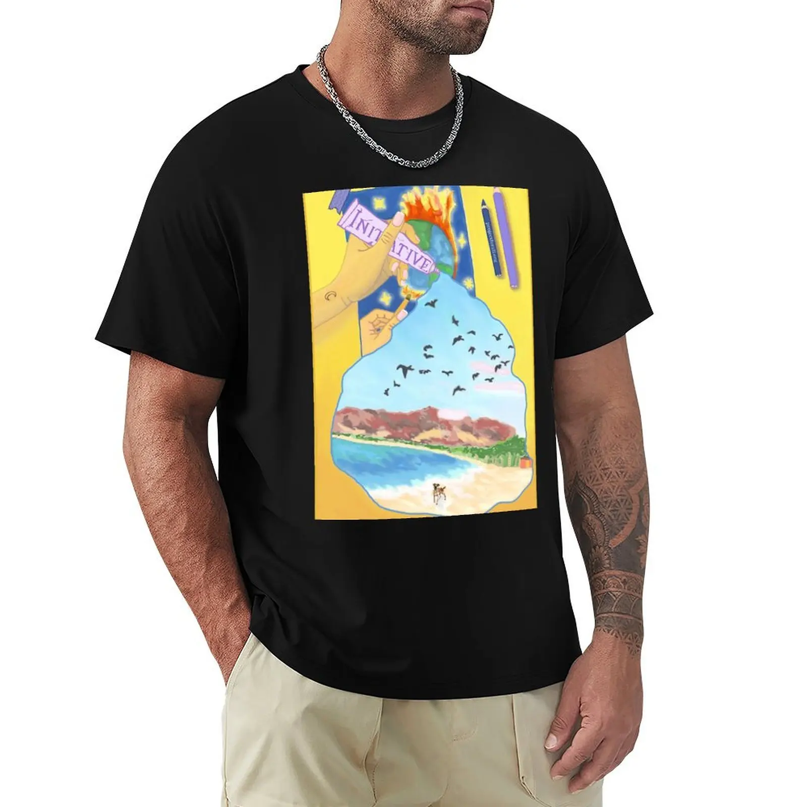 Take Initiative T-Shirt Big Size Short Sleeve Casual Top