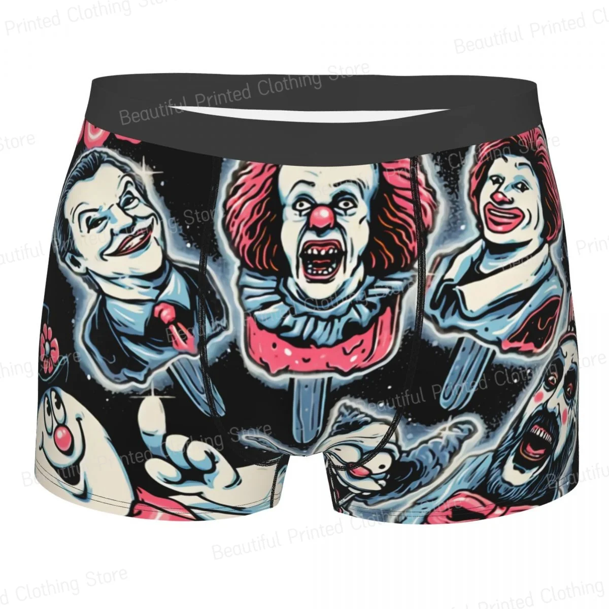 Frozen Heads Men Boxer Briefs Captain Spaulding Highly Breathable Underpants Top Quality Print Shorts Birthday Gifts