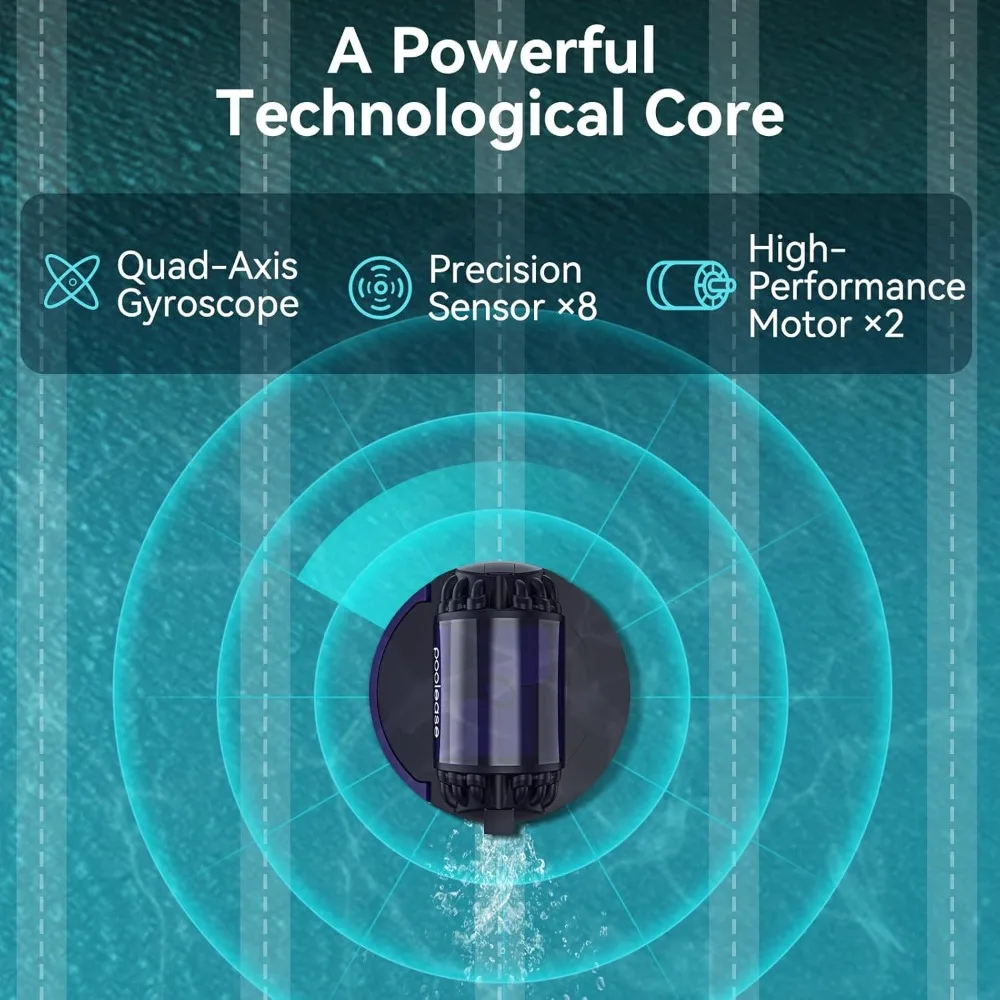 X1 Robotic Pool Vacuum for Above Ground Pool, Automatic Cordless Pool Cleaner with 45W Dual-Motor, Ideal for Above-Ground Flat P