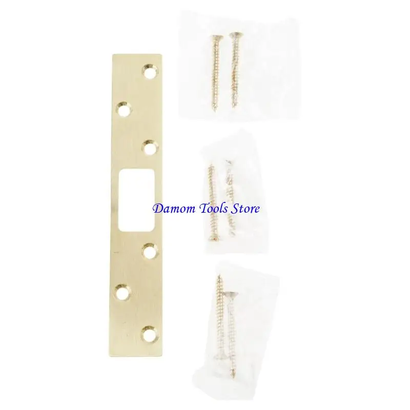 57BE Door Strikes Plate Security Device Combo Latches Deadbolts Strong Durability Easyly Install Door Strikes Plate