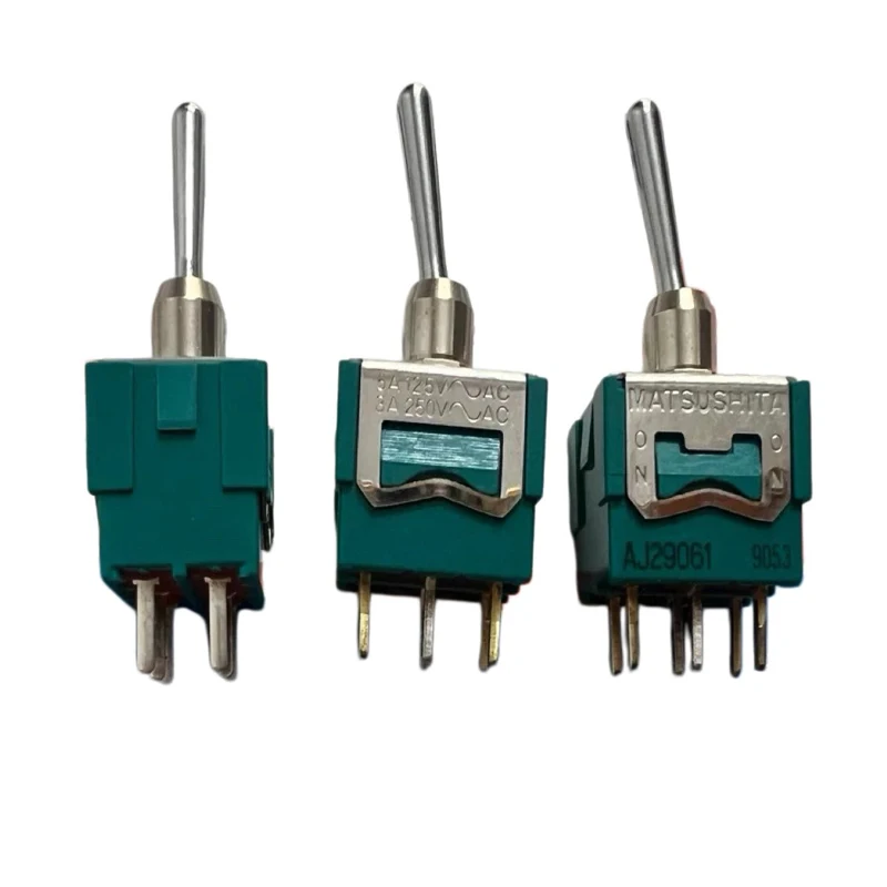 1PCS/LOTS 100% Japanese MATSUSHITA AJ29061 Sealed Waterproof and Dustproof Toggle Switch 6-Pin 2-Position shaking Arm