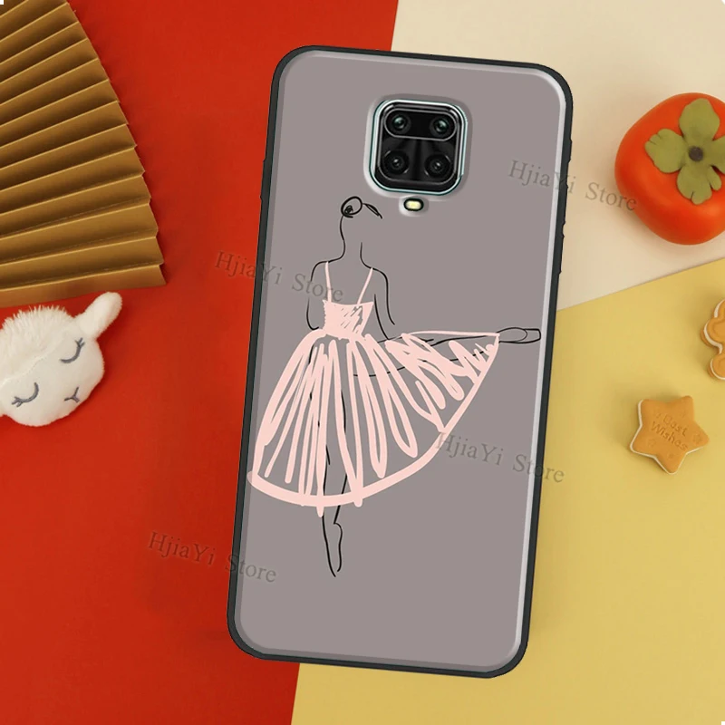 Ballet Dance Girl Ballerina Art Case For Xiaomi Redmi Note 12 Pro 8 9 10 11 Pro Note 12S 11S 10S 9S 9C 10A 10C 12C Cover