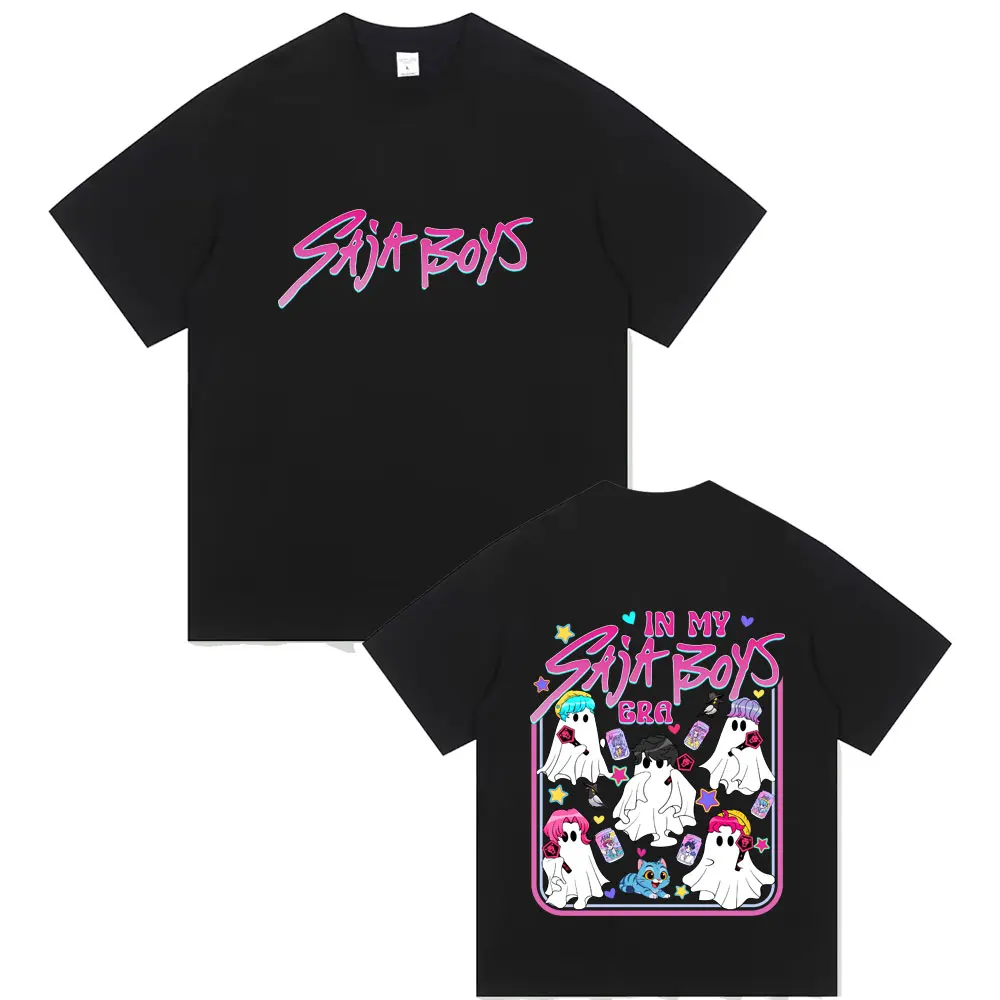 

Kpop Demon Hunters Saja Boys T-shirt Men Women Christmas Halloween Style Streetwear Male Vintage Casual Oversized Short Sleeve