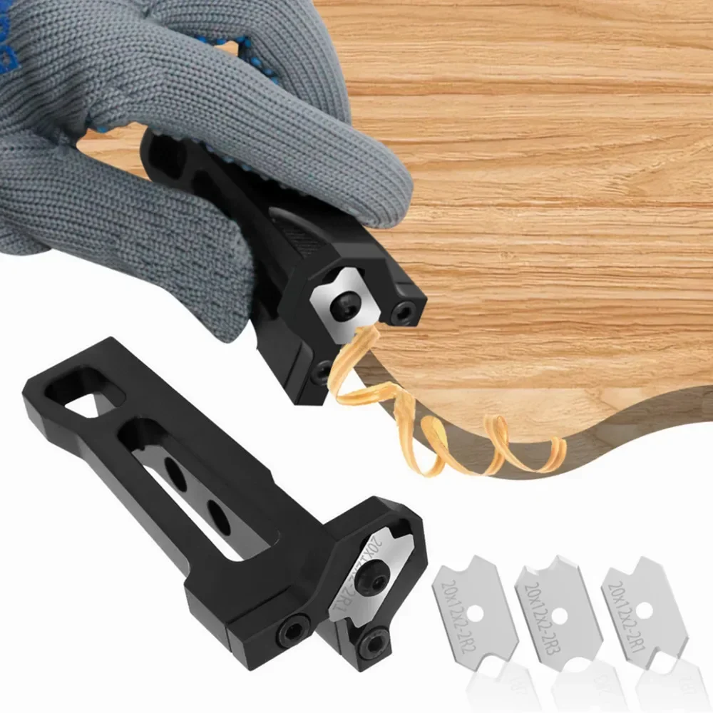 Mini Woodworking Chamfering Fillet Scraper, Edge Banding Arc Trimming Manual Chamfer Plane, Wood Board Deburring Trimmer