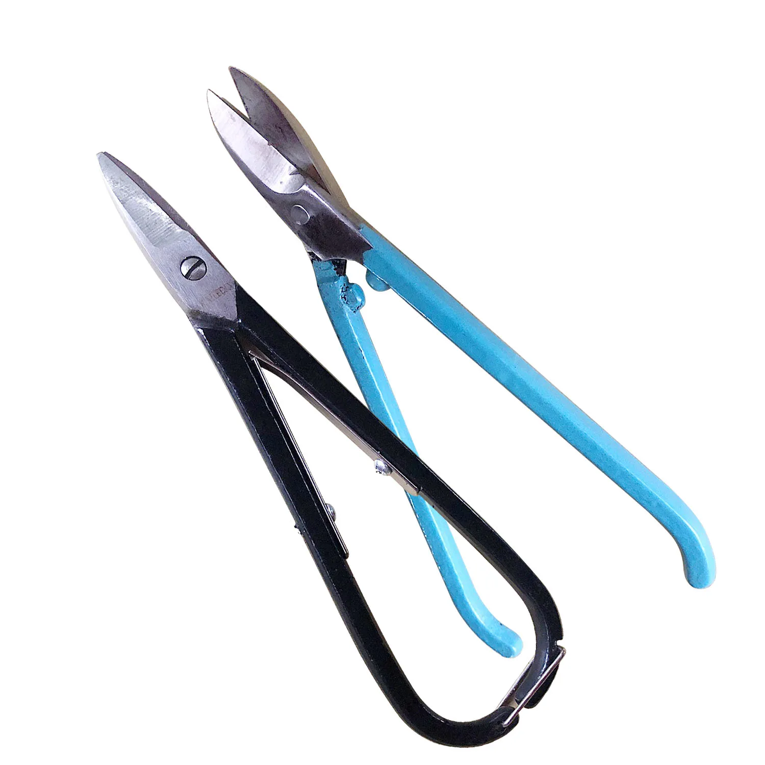 

7 #8# British Blue Handle Black Handle Shears Pliers Flat Stainless Steel Shears Jewellery Gold And Silver Working Tools