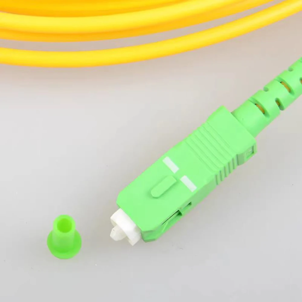 10pcs SC/APC-SC/APC 단일 모드 광섬유 패치 케이블 FTTH/FTTR 인터넷 용 1.5M/2M/3M/5M/10M/15M/20M/30M 단순 9/125μm OS2
