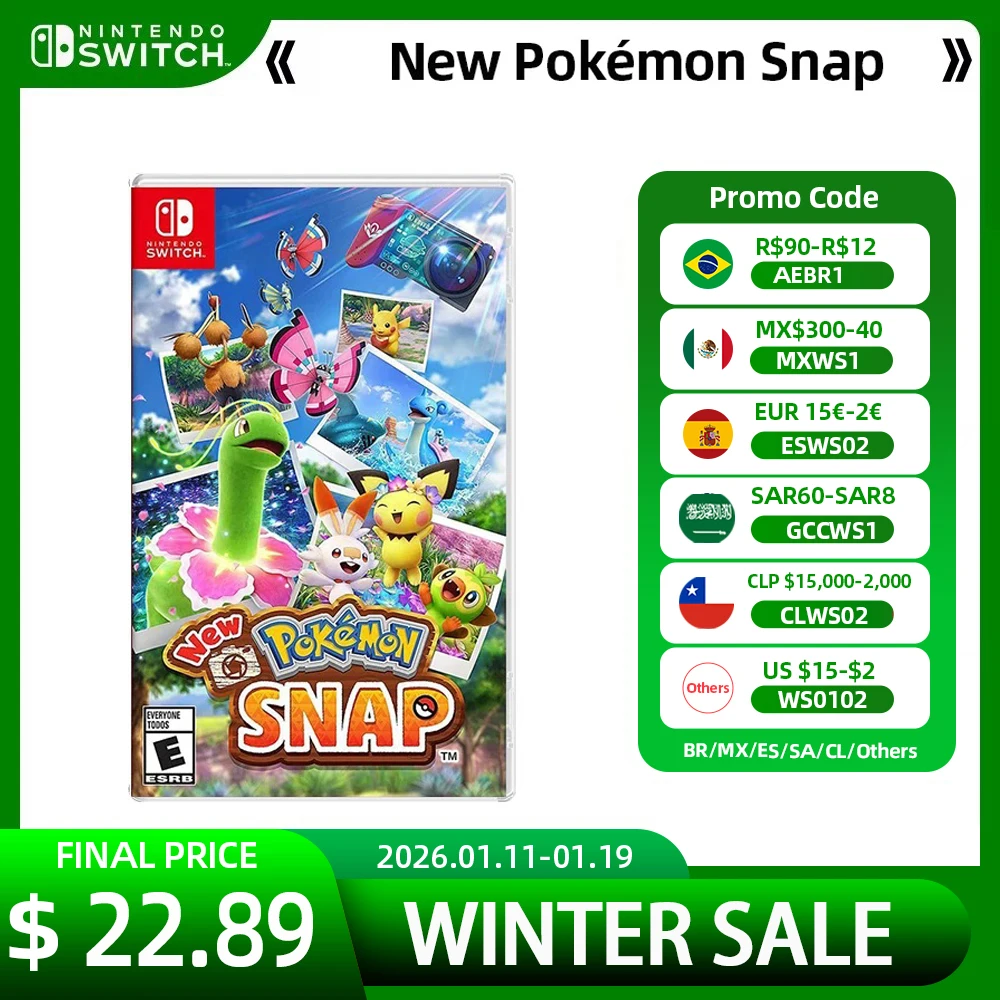 Nintendo Switch Game Deals-Nouveau Pokemon Snap-Cartouche de jeux Prise en charge de la carte physique Mode portable sur table TV