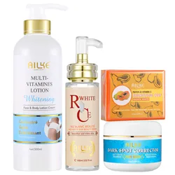 AILKE Natural Multi-Vitamin Lightening Body Lotion, Moisturizes, Nourishes, Remove Blemishes, Clean Skin Cream for Women