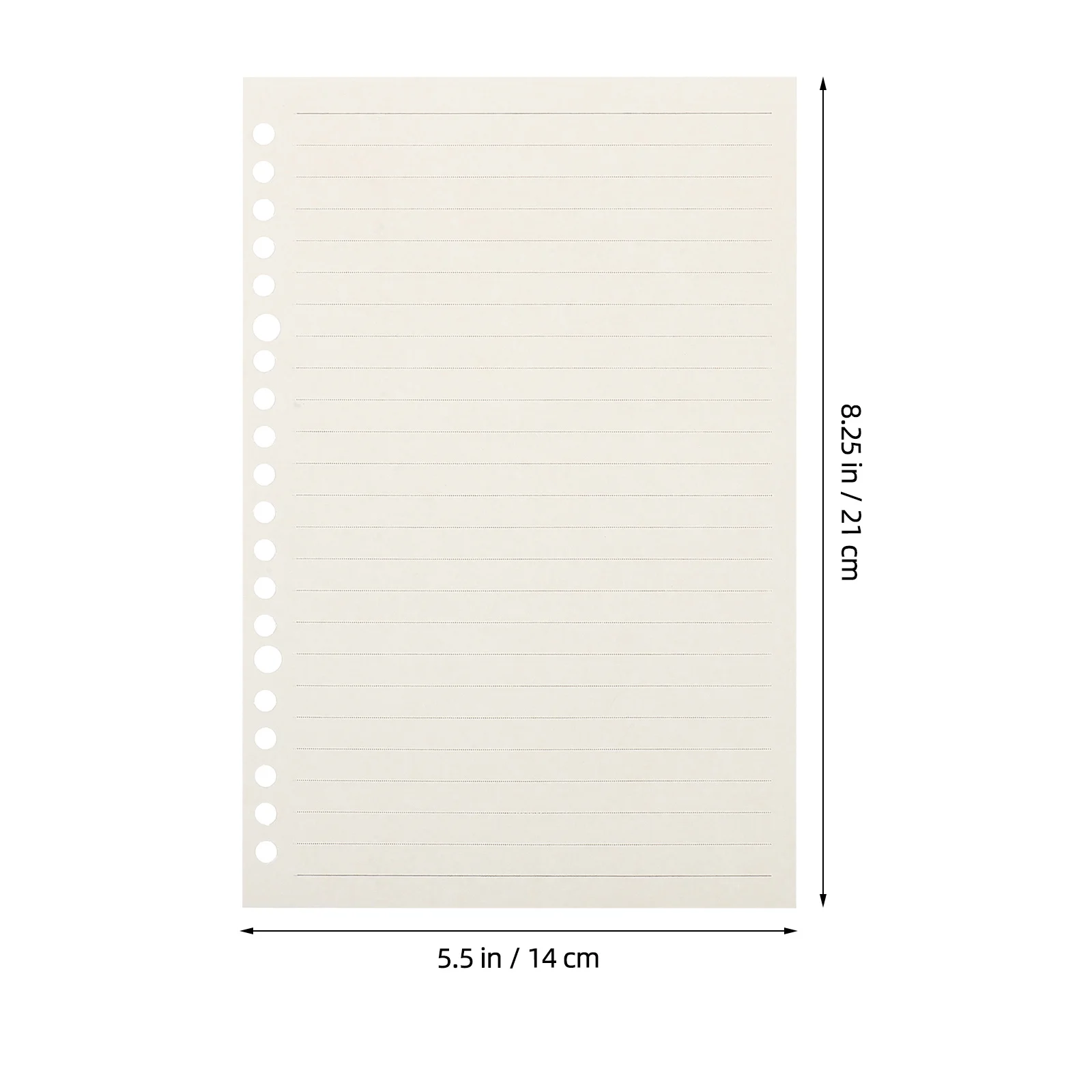 60Pcs Loose Leaf Paper A5 Grid Refill Thickened Design 20 Hole Binder Planner Inserts Journal Notebook Refillable Sheets