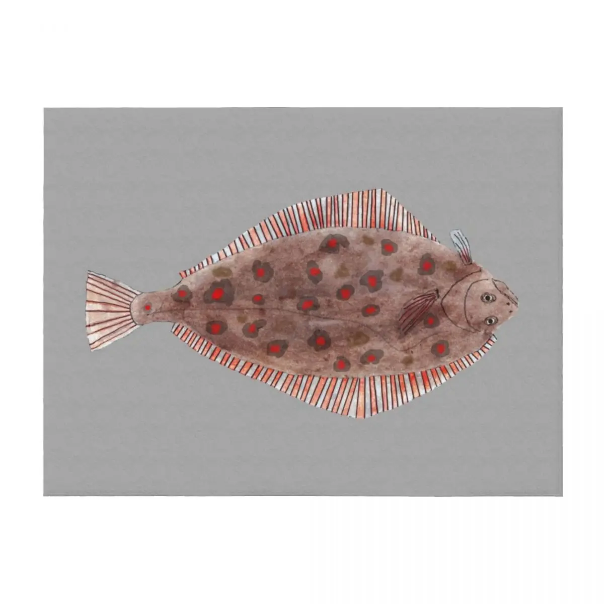 

San Juan's Halibut Throw Blanket Personalized Gift Designers Large Winter beds Blankets