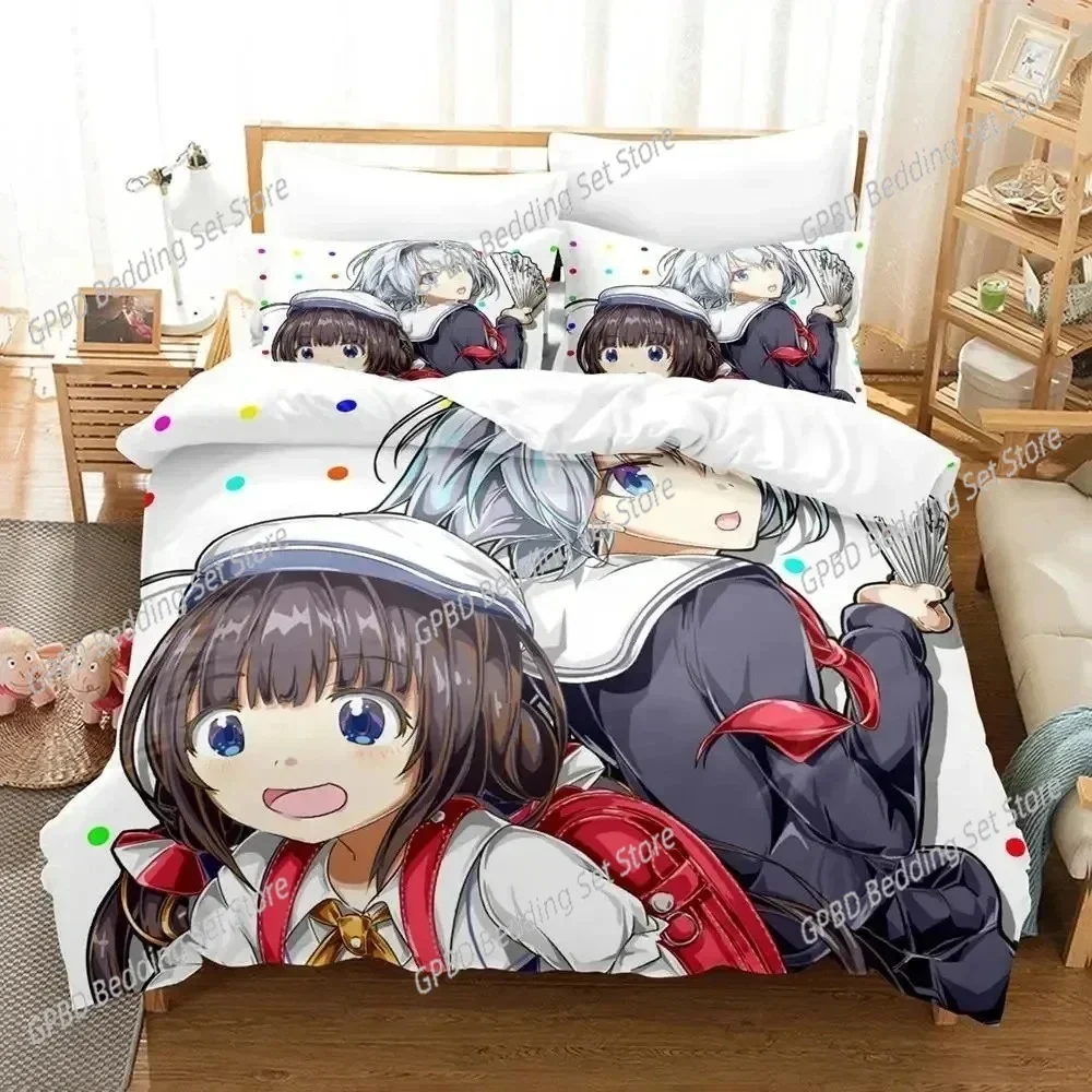 Anime Ryuos Work is Never Ai 3D NEW Duvet Cover Pillowcase Bedding Set Adult Boy Bedroom Decoration Children Single Double Large