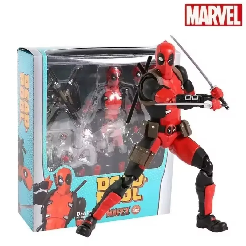 Mafex 082 Marvel X-men Deadpool Cool Action Figure Around the movie Collectable Model Toy Doll Festival Birthday Gift Ornaments