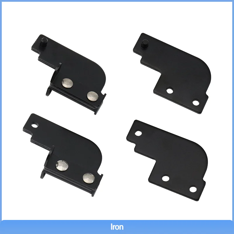 Black Flat Spacer Hardware Hinge Furniture Connector for Industrial Equipment Distribution Box Cabinets