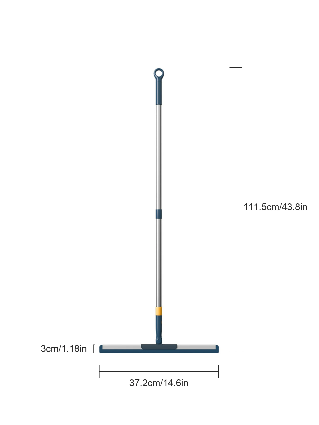 Aluminum Alloy Sweeping Mopping Dual-Purpose Magic Broom With Long Rod Variable Length Floor Glass Wiper Lazy Scraper Bathroom