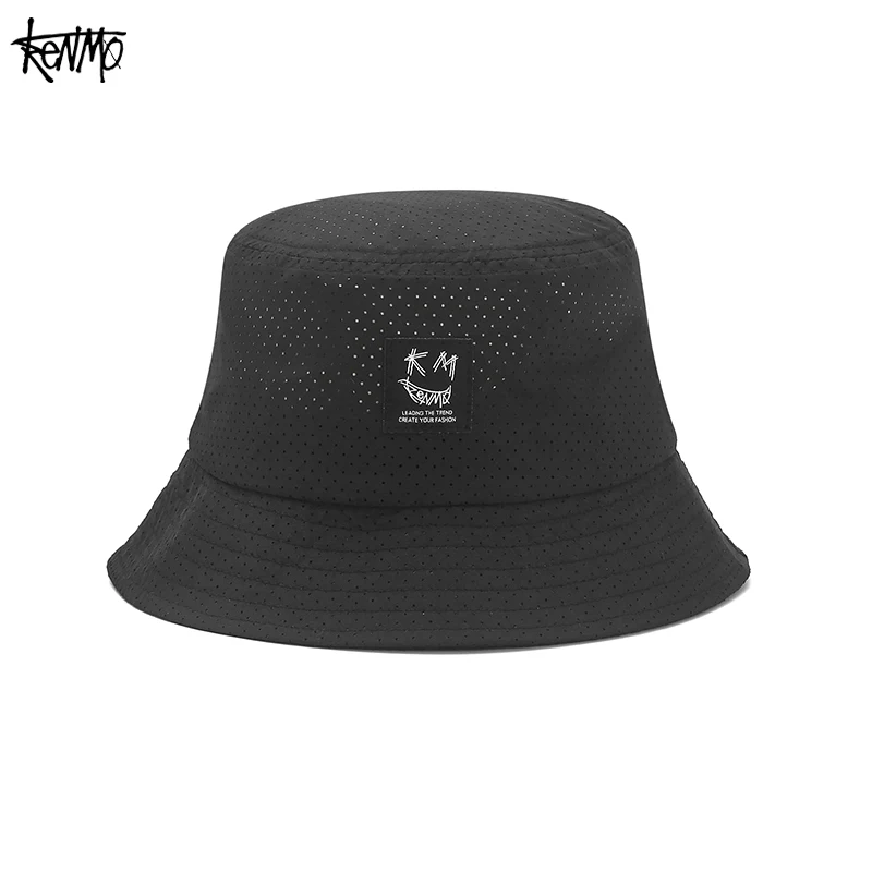 

KENMO/летняя сетчатая дышащая солнцезащитная шляпа в стиле хип-хоп, уличная модная мужская панама с большим карнизом, маленькая женская шляпа рыбака