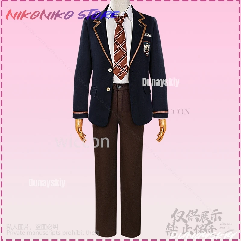 Xavier Sylus Rafayel Zayne 코스프레 Anime Game Love And Deepspace School Uniform Dress Pants Jirai Kei 5 Styles Wigs 코스프레